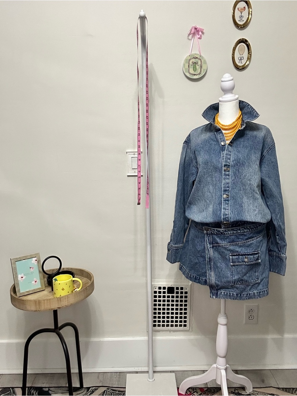 KBB by Kahlana “The Asymm Denim Mini Dress” Medium Wash NWT Small